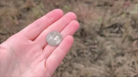 An old coin Stock Footage 287010133