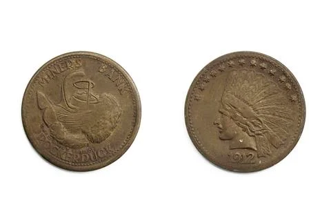 Old coin Stock Photos