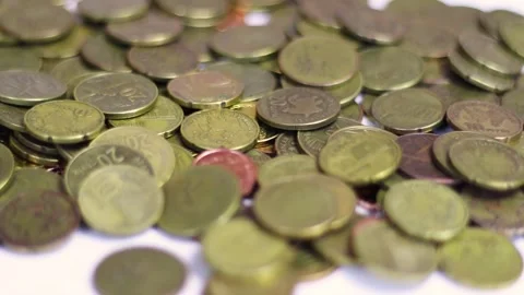 Old Coins Stock Footage 233858779