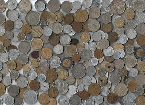 Old coins Stock Illustration