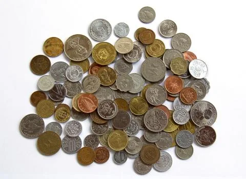 Old coins Foto stock