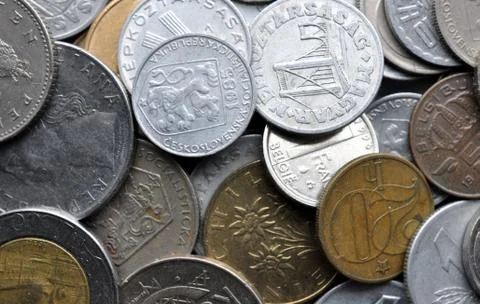 Old coins Stock Photos