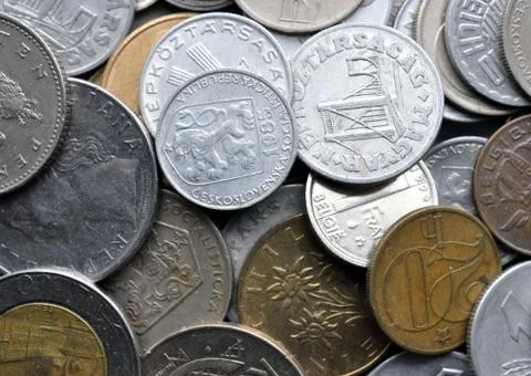 Old coins Stock Photos