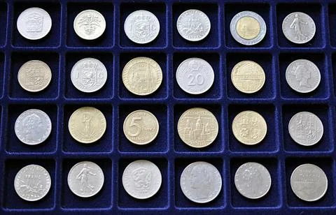 Old coins Stock Photos