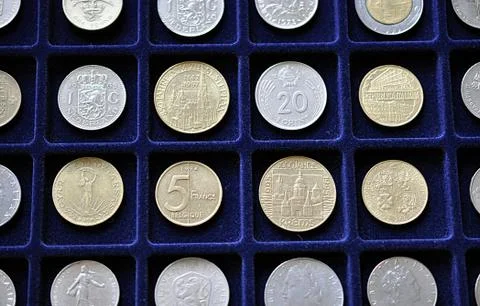 Old coins Stock Photos