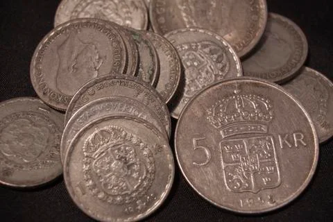 Old coins 스톡 사진