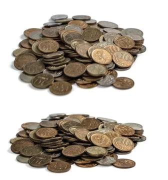 Old coins Foto stock
