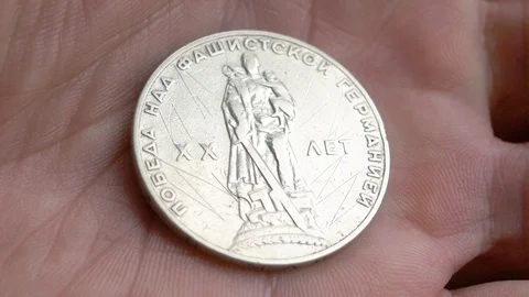 Old coins of the USSR. Stock Footage 105950670