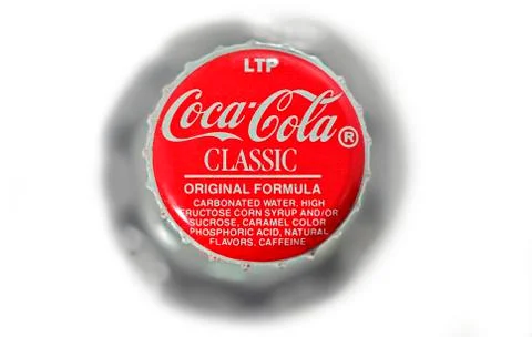 Old coke bottle cap Stock Photos