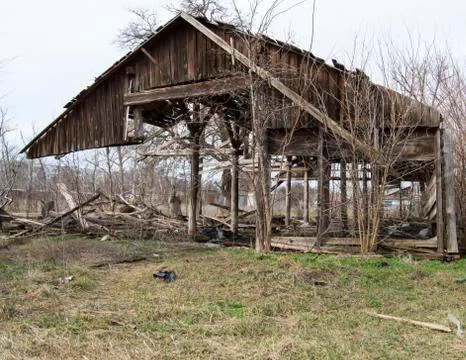 Old a collapsed building Fotos de archivo