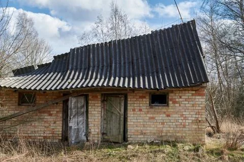 Old collapsed house Stock Photos