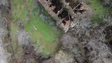Оld collapsed roof Video stock 170021784