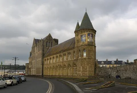 The old college at Aberystwyth Stock Photos