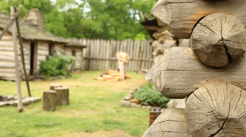 Old colonial fort Stock Footage 30232901