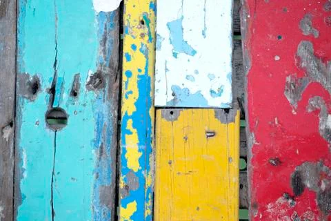 Old colorful wood pattern Stock Photos
