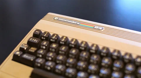Old Commodore 64 Computer Keyboard 스톡 동영상 39029200