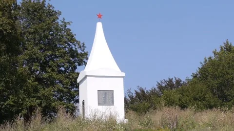 Old communist monument 스톡 동영상 42817547