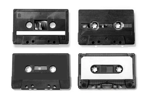 Old compact audio cassette Stock Photos