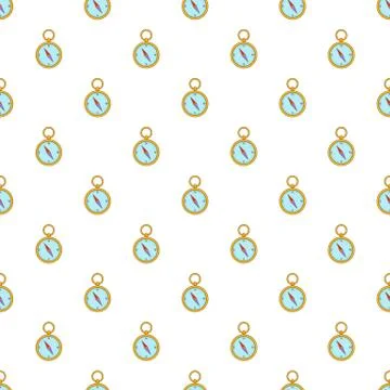 Old compass pattern, cartoon style Illustrazione stock