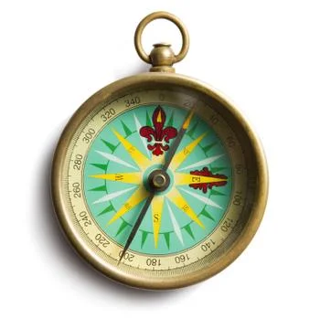 Old compass Stock Photos