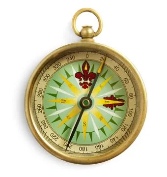 Old compass Foto stock