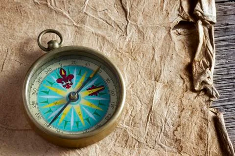Old compass Stock Photos