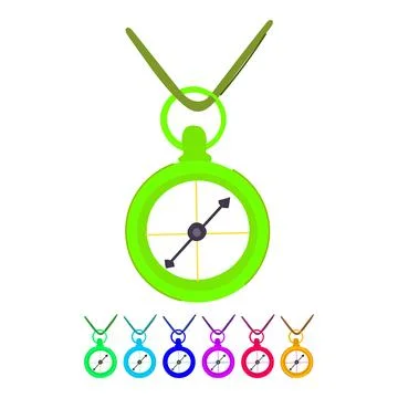 Old compass vector cartoon graphic Stock Illustration
