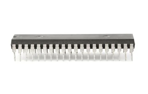 Old Computer Chip Foto stock