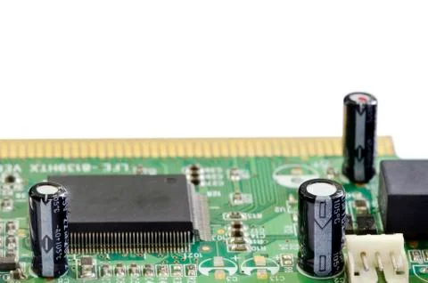 Old computer circuit Stock Photos