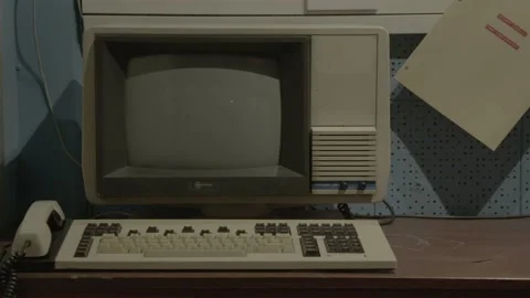 Old computer Stock Footage 159416630