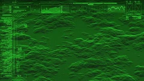 Like Old computer game technological landscape graphic. 스톡 동영상 82051919