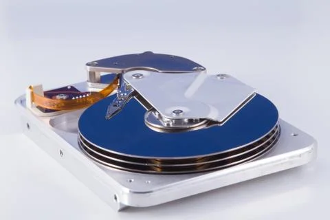 Old computer hard drive, very old technology Stock Photos