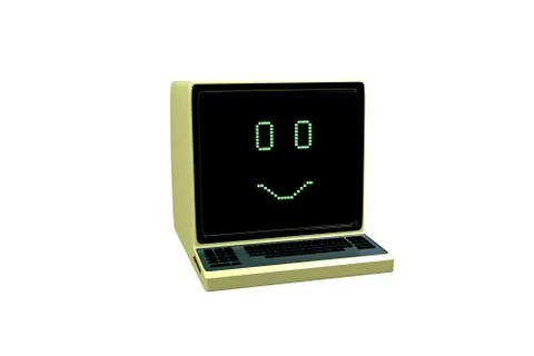 Old computer Illustrazione stock