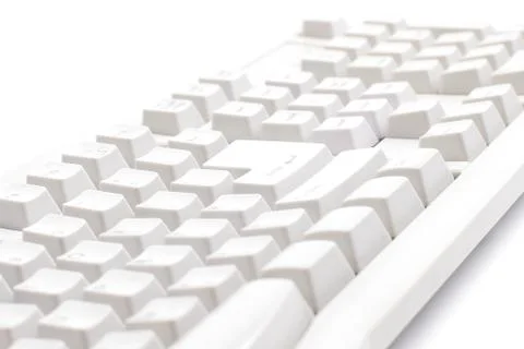 Old computer keyboard with big keys Stock Photos