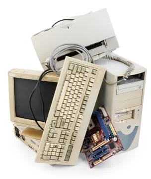 Old computer Stock Photos