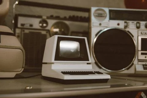 Old computer Stock Photos