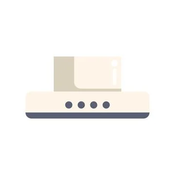 Old computer processing unit with buttons showing power symbol Stock Illustration