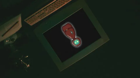 An Old Computer Retro Robot Stock Footage 274645971