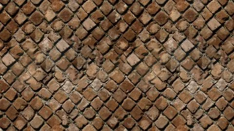 Old concrete stone paving patterns Illustrazione stock