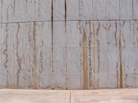 Old concrete surface decay wall in the abandoned factory Stock Photos