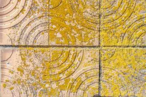 Old concrete wall which is partly covered with ceramic tiles, background Stock Photos