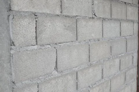 Old conctete blocks wall texture and background. Stock Photos