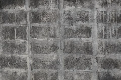 Old conctete blocks wall texture and background. Foto stock