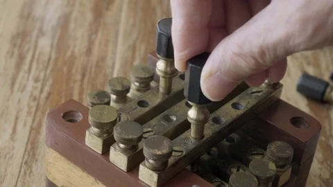 An old connection switch Stock Footage 143778782