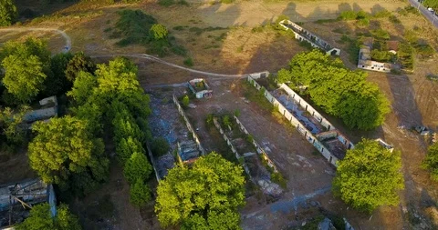 OLD CONSTRUCTION IN THE FOREST Stock Footage 94411513