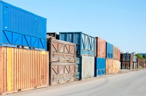 Old container Stock Photos