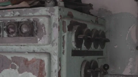 The old control panel Stock Footage 38085149