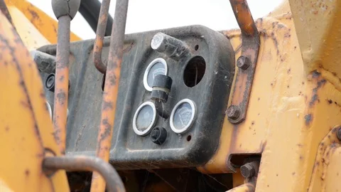 Old control panel Video stock 107534785