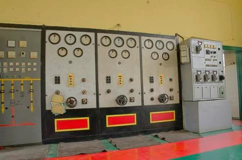 An old control room Stock Photos