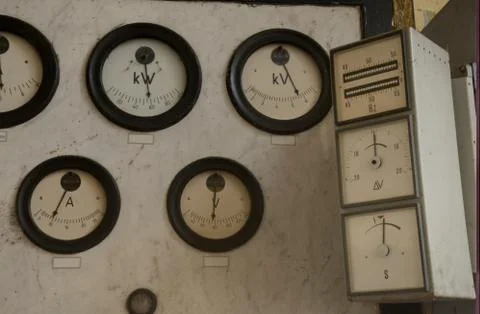 An old control room Stock Photos